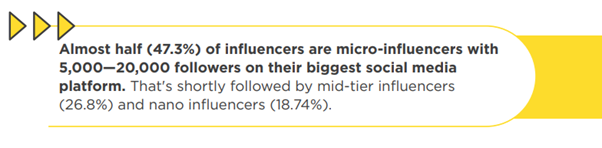 Micro-influencers stats