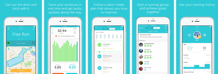 runkeeper screenshots