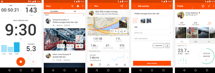 strava screenshots