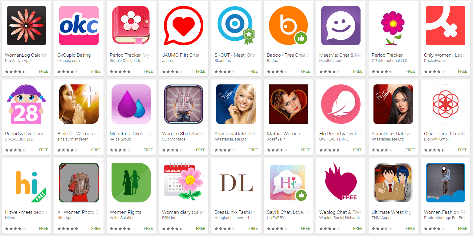 apps for women
