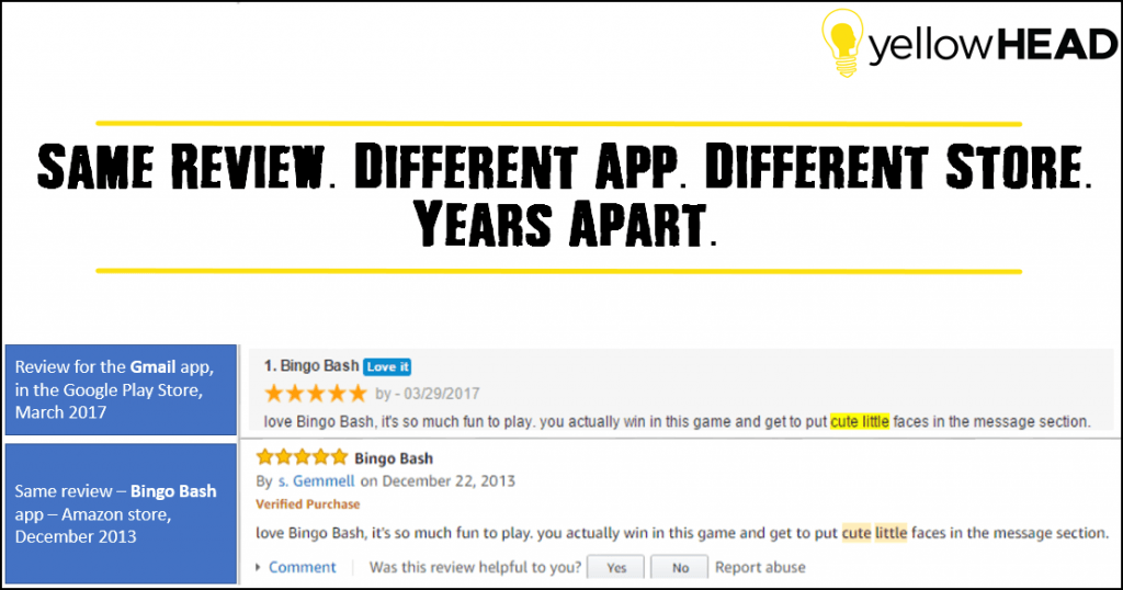 Google Play Fake Reviews