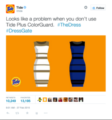 Tide ad - the dress