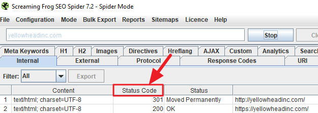 screaming-frog-status-code