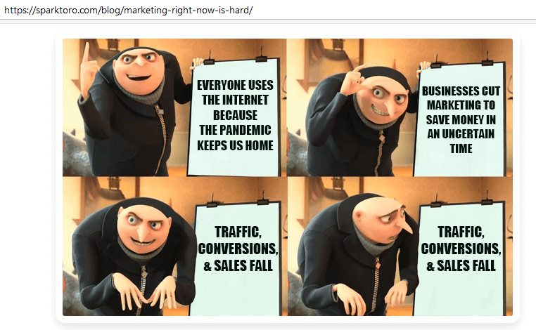 Despicable Me - businesses cut marketing