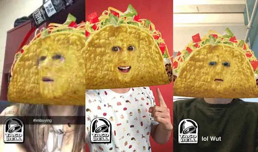 Taco Bell Cinco de Mayo Filter on Snapchat