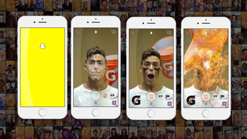 Gatorade Super Bowl Lens on Snapchat