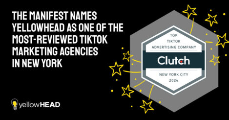 The Manifest Names yellowHEAD as one of the Most-Reviewed TikTok Marketing Agencies in New York