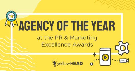 yellowHEAD Named Agency of the Year by PR & Marketing Excellence Awards