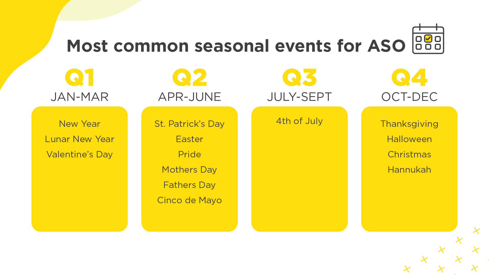 Seasonal Marketing Holiday Calendar
