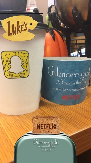 Snapchat ad examples - Netflix