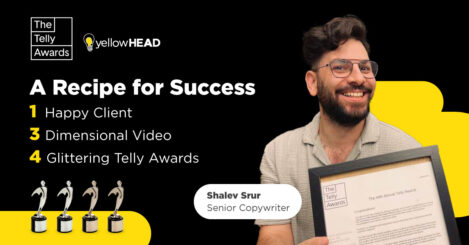 A Recipe for Success: 1 Happy Client, 3 Dimensional Video, 4 Glittering Telly Awards